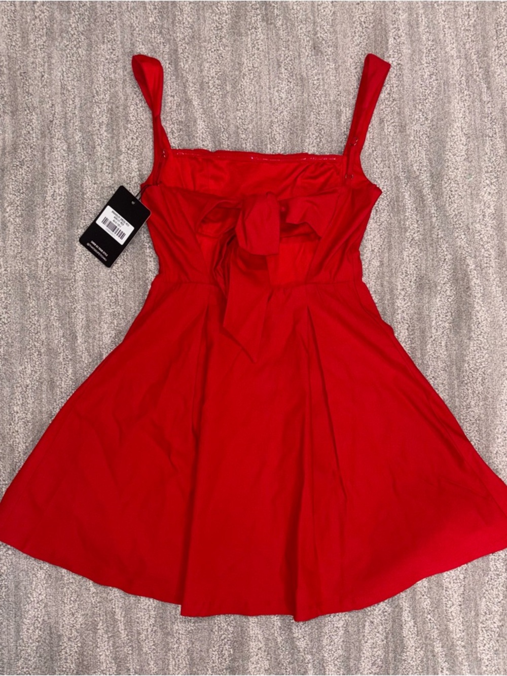 NWT That’s So Fetch Bransley Mini Dress Red Open Back Bow Preppy Women’s Sz 2 - Picture 4 of 9